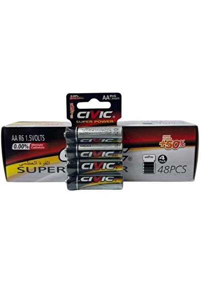 Civic Batteries, size AA, 48 pieces