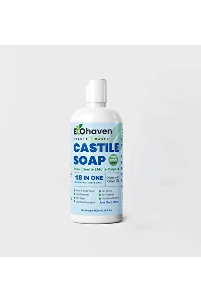 Ecohaven Organic Pure Castile Liquid Soap - 100% Natural