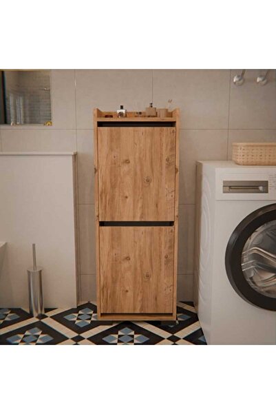 Eco Room Duo 2 Raflı Çamaşır Dolabı - Atlantik Çam - 117x45x32 cm