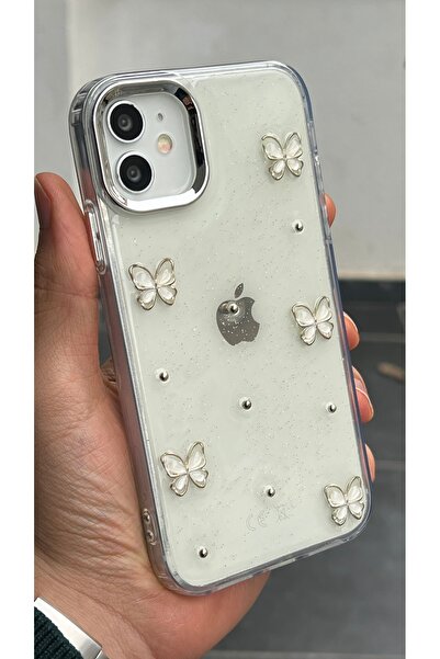 EDELFU آيفون 11 - غطاء شفاف منقوش مع غلاف لامع يبرز الكاميرا