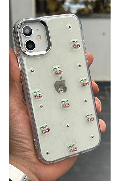 EDELFU آيفون 11 - غطاء شفاف منقوش مع غلاف لامع يبرز الكاميرا