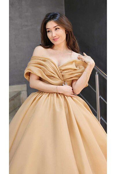 Remassa kadın drapeli Fiyonk Detaylı helen Nişanlık Abiye kınalık nişan elbis...