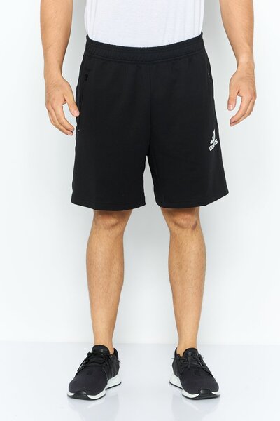 adidas Men Sportswear Fit Brand Logo Training Shorts, Black