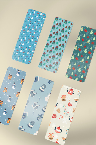 tinystoriestr Bookmarks New Year Themed Set of 6