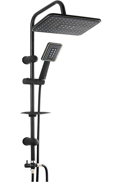 Genel Markalar Kolonlu Tepe Duş Seti Siyah