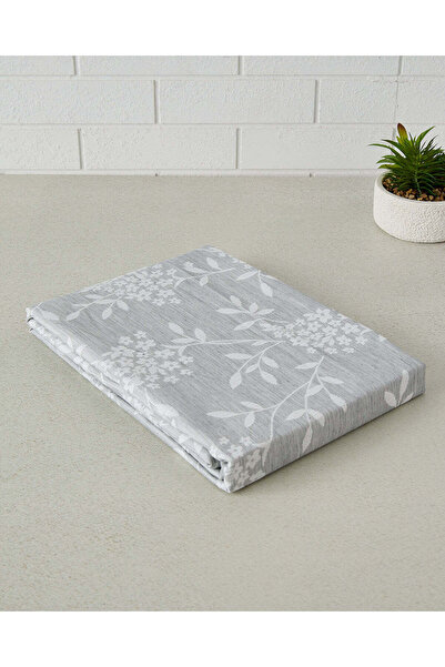 REDTAG Grey Floral Jacquard Tablecloth