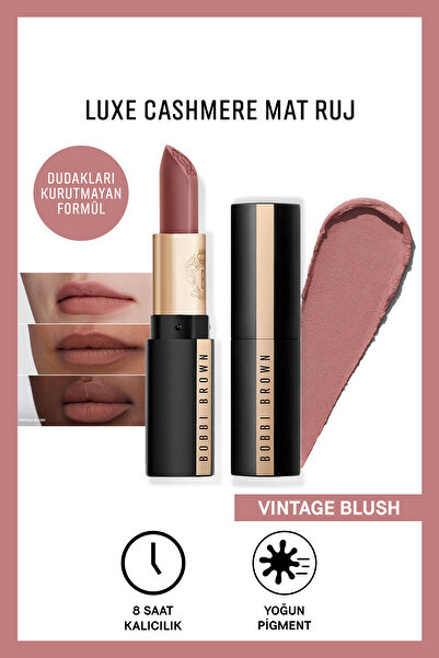 BOBBI BROWN Luxe Cashmere Mat Ruj - Vintage Blush