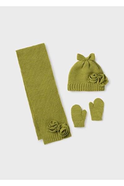 MAYORAL Baby Girl Scarf Beanie Gloves Set