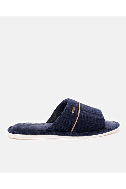 REDTAG Men Navy Corduroy Navy Slippers