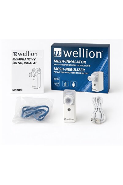 WELLİON Mesh Nebulizatör WELL20-03 Çocuk ve Bebek İçin Sessiz, Taşınabilir, U...