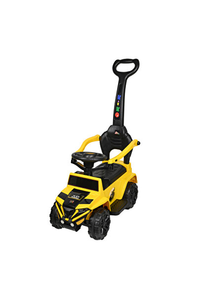 Kiko Big Ride-on Car for Kids with Steering Wheel and Backrest -Yellow