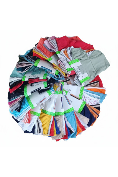 BONBON Women's Cotton Mixed Patterned 10-Pack Slip Panties Bb2122