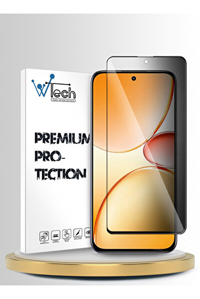 Wtech Realme C85 Pro 4G 2025 Premium E2E Series غطاء حماية كامل من الزجاج الم...