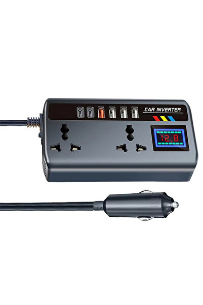 NO BRAND محول طاقة للسيارة 12 فولت/24 فولت، محول طاقة للسيارة 220 فولت، شاحن ...