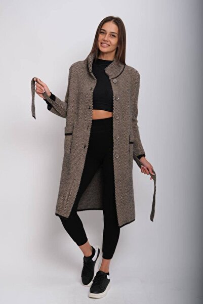 Cannes Açık Bej Rengi Uzun Palto