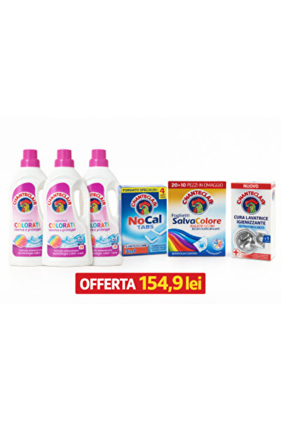 Chanteclair Set complet de îngrijire a rufelor și mașinii de spălat –