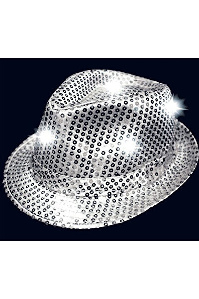 Partimarka Gümüş Pullu Michael Jackson Şapkası