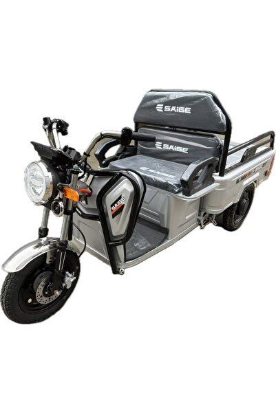 Flippy Triciclu Electric de Marfa XPB, Saige, Viteza Maxima 25 km/h, Motor 1600W, Gri