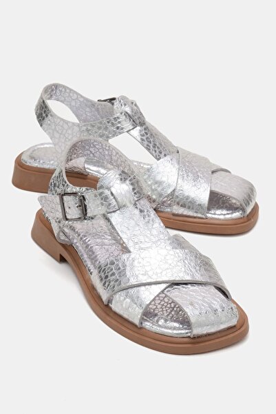 Zeynep Sıradağlı صندل شون النسائي الأصلي من الجلد