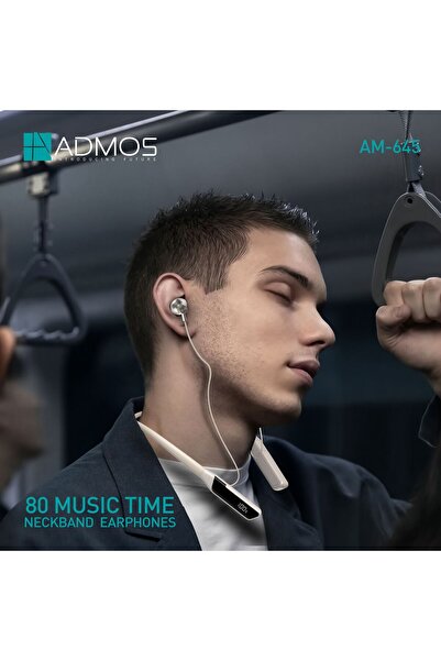 ADMOS سماعات أذن لاسلكية بلوتوث تُعلق حول الرقبة