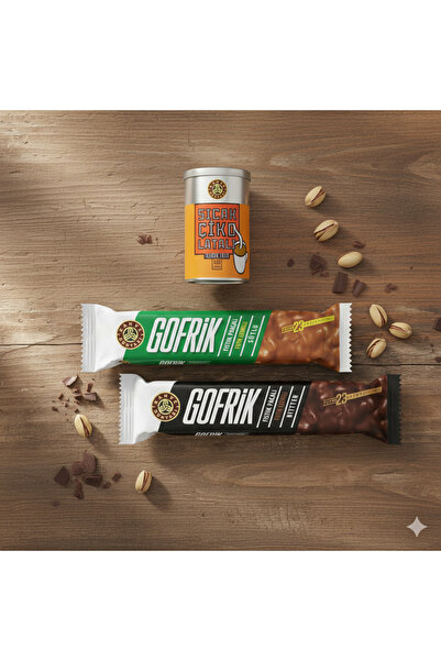 Kahve Dünyası SICAK ÇİKOLATA SADE 400G TN X GOFRİK BİTTER ANTEP FISTIKLI X GO...