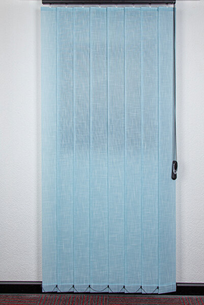 HAFS Dikey Perde DK605 - Mavi, Işık Ayarlı, Nemli Bezle Silinebilir