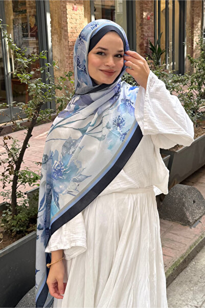 CUOCA LOUNGE Floral Çiçek Desenli Soft Pamuk Şal