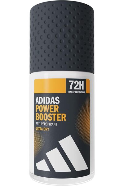 adidas Power Booster Roll-On Deodorant for Men, 72 Hours of Dry Freshness, Woody Fragrance, 50 ml