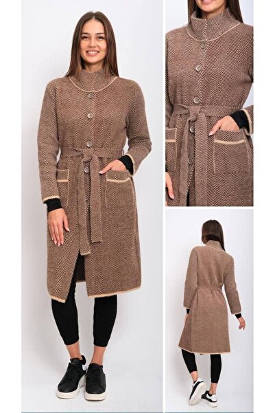 Cannes Kahverengi Rengi Uzun Palto