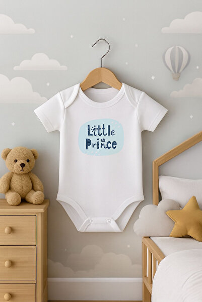 Bebe wini Little Prince Written Short-Sleeved Baby Bodysuit