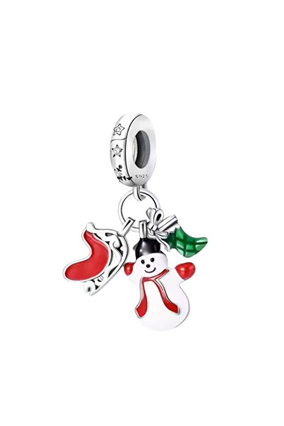 Fubena Snowman, Booties and Sled Dangle Charm