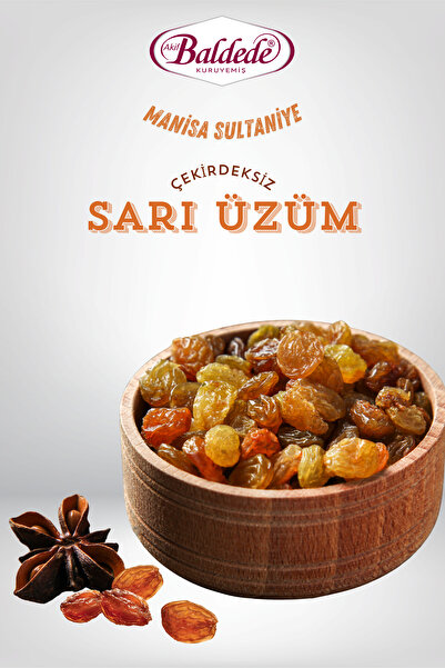 ÇEREZCİ AKİF BALDEDE Manisa Sultaniye Sarı Üzüm 300 gr (Kurutulmuş-Doğal-Yeni...
