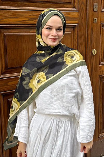 CUOCA LOUNGE Rosé Çiçek Desenli Soft Pamuk Şal