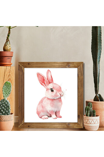 woodhomeworks One Piece Real Wood Framed Decor Pictură pătrată