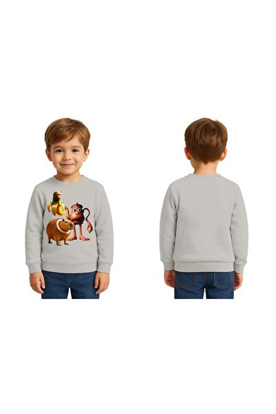 SEDİRLİ Unisex Braınrot cu imprimeu Copii Swae tricou 3 fire cu borduri