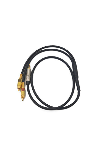 YSN SOUNDS Aux Rca Kablo 2 Metre - %100 Bakır 6mm Kablodan Bir Tarafı Aux Diğ...