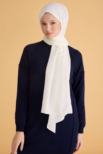 Belli Fresh Geometric Pattern Cream Elosia Shawl 2 - 06