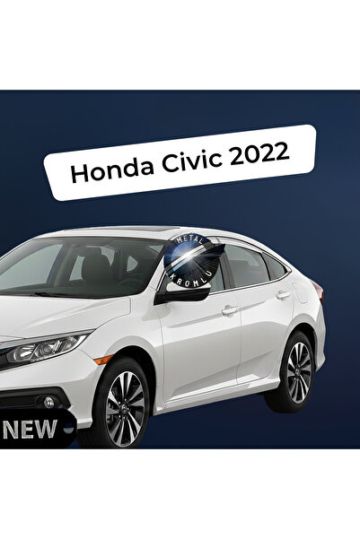 SUNPLEX Paslanmaz Krom Akrilik Cam Rüzgarlığı Honda Civic 2022 sonrası ile uyumlu CHR-1-008-003
