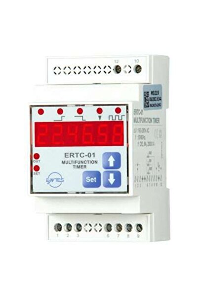 ENTES Ertc-01-Dın Digital Zaman Rölesi Flaşör Tetikleme, M0219