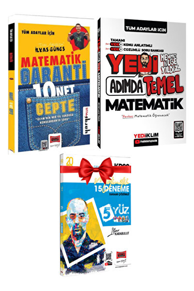 Yargı Yayınları İlyas Güneş Matematik Garanti 10 Net Cepte+ Mehmet Bilge Yıld...