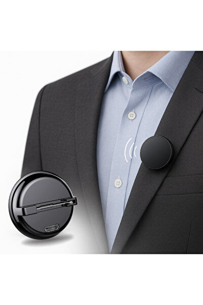 Zero Secrets ZeroSecrets 8GB Professional Spy Recorder Badge, 96h, Voice Activated, Rechargeable, Black