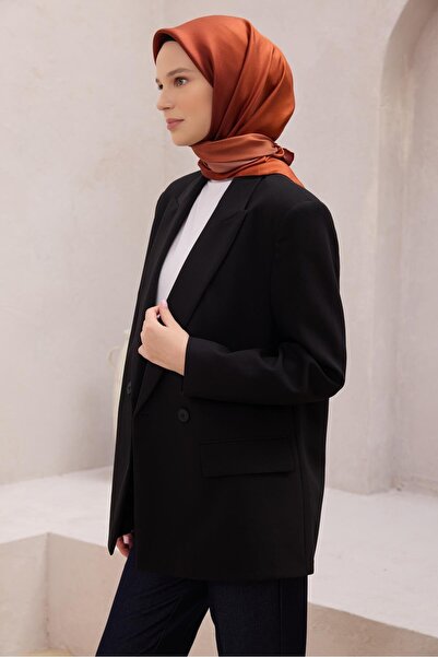 Belli Eșarfă din mătase pură Tivil 4224 - 81 Model degradat portocaliu