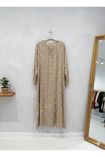 fariza tekstil Φόρεμα χαλαρής εφαρμογής με λαιμόκοψη U από βισκόζη, κατάλληλο...