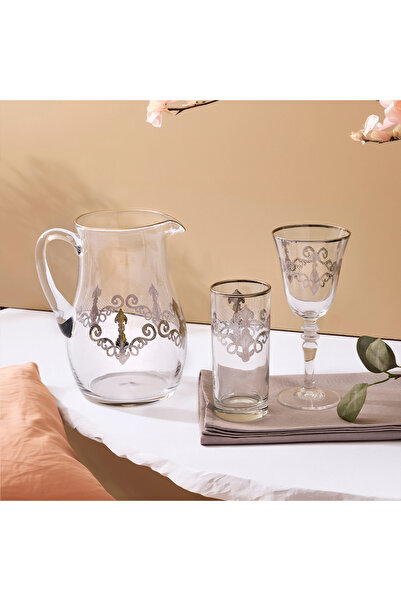 Aryıldız Elisa Platin 25 Piece Water Set for 12 Persons