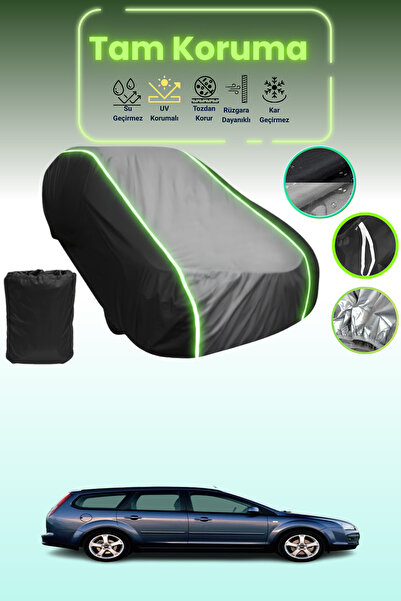 Dokaca Neo غطاء حماية متوافق مع سيارة فورد فوكس تورنير قماش مجدّل باللون الأس...