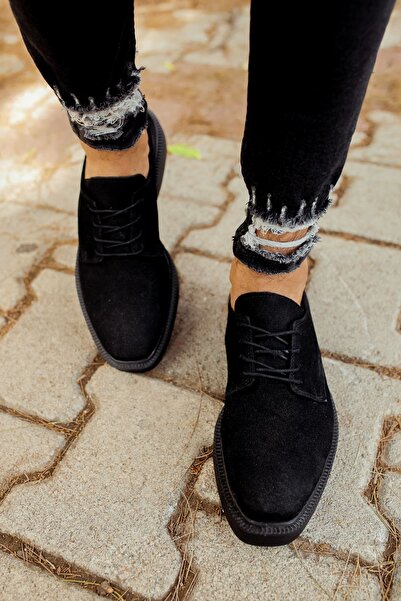 Chekich CH001 - حذاء SST كلاسيكي دانتيل للرجال باللون الأسود