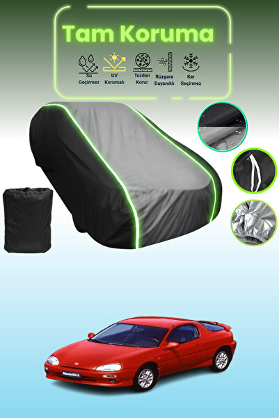 Dokaca Neo غطاء حماية متوافق مع سيارة مازدا Mx-3 1991 - 1998 باللون الأسود_ال...