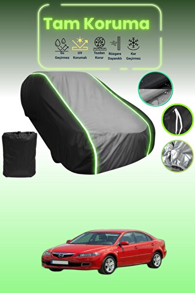 Dokaca Neo غطاء حماية متوافق مع سيارة مازدا 6 قماش مجدّل هاتشباك باللون الأسو...