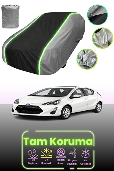 Dokaca Neo غطاء حماية للسيارة باللون الرمادي والأسود والرمادي النيون قماش مجد...