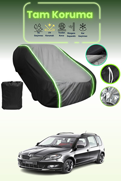 Dokaca Neo غطاء حماية متوافق مع سيارة سكودا رومستر 2006 - 2015 باللون الأسود_...